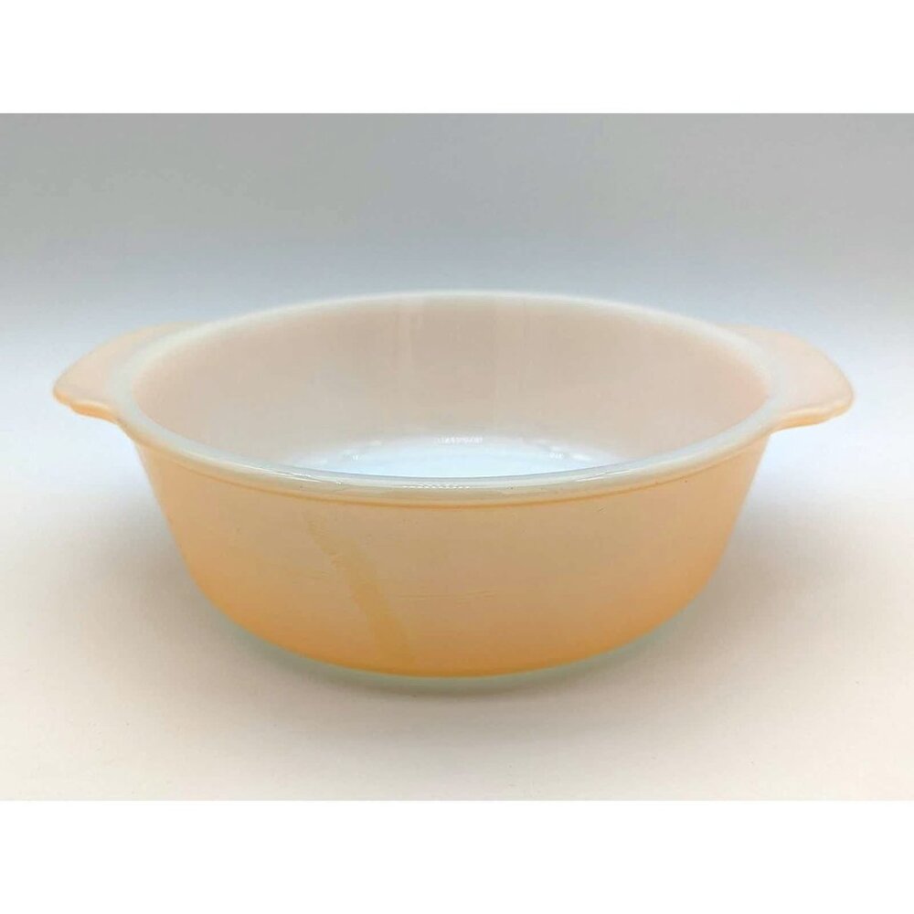 1940's Anchor Hocking Fire-King Peach Lustre Casserole bowl 2 QT